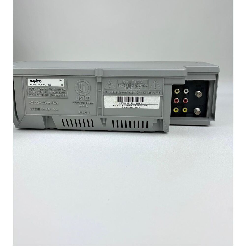 Sanyo VWM-950 VHS Player 4-Head Hi-Fi Stereo VCR NEW Open Box - Picture 6 of 11